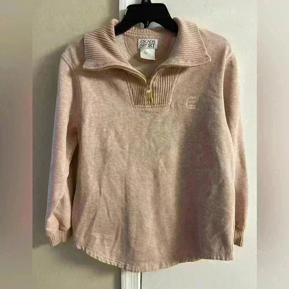 Escada Tops - Escada‎ sport sweatshirt vintage heather pink 1/4 zip up pullover. Medium